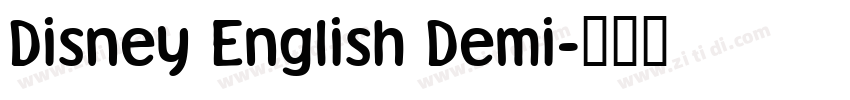 Disney English Demi字体转换